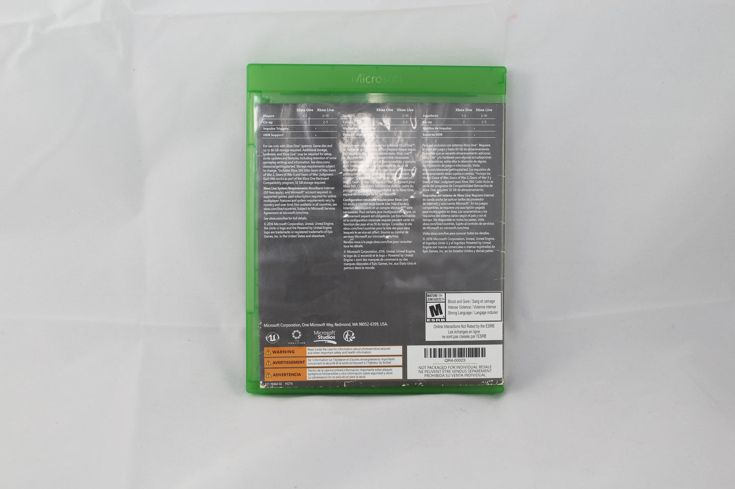 Gears Of War 4- Xbox one