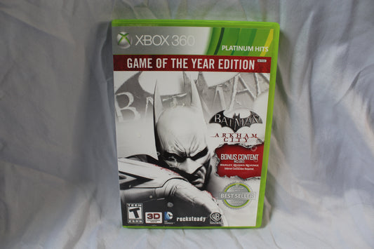 Batman: Arkham City -- Game of the Year Edition (Microsoft Xbox 360, 2012)