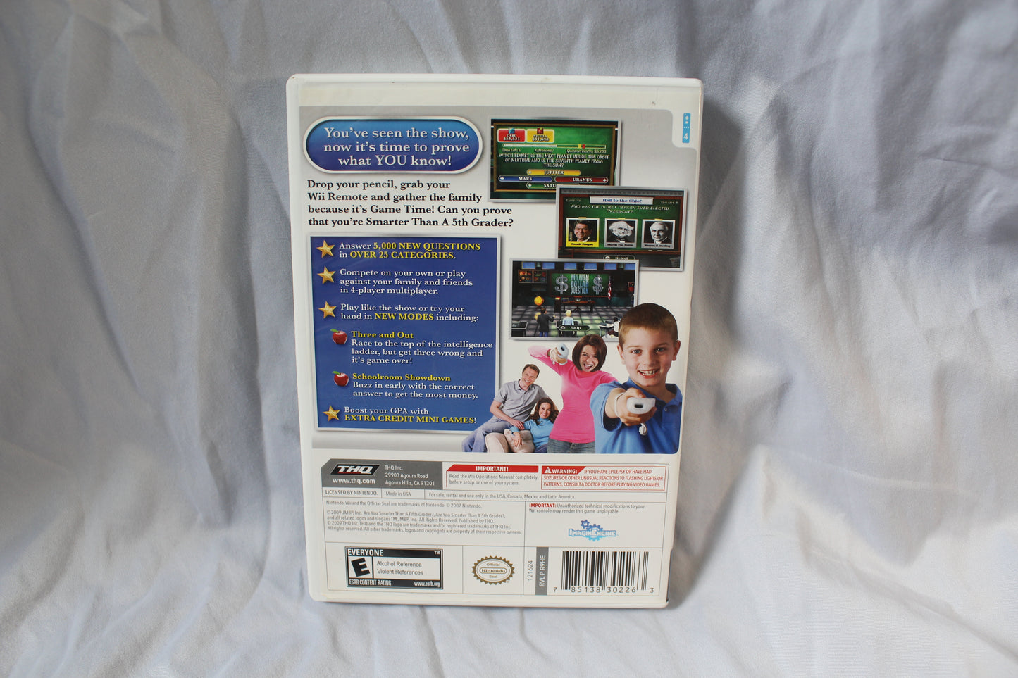 Are You Smarter Than a 5th Grader Game Time (Nintendo Wii, 2009)