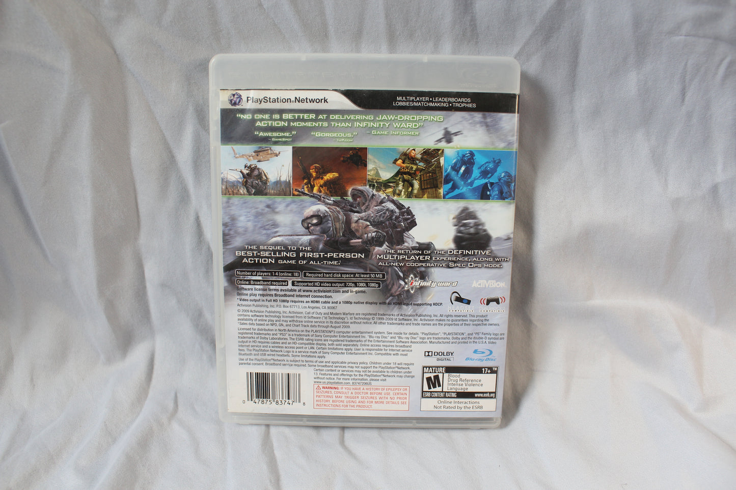 Call of Duty: Modern Warfare 2 (PlayStation 3, 2009)