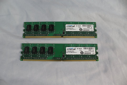 Crucial 1GB 240-Pin DDR2 PC2-6 (CT12864AA800)