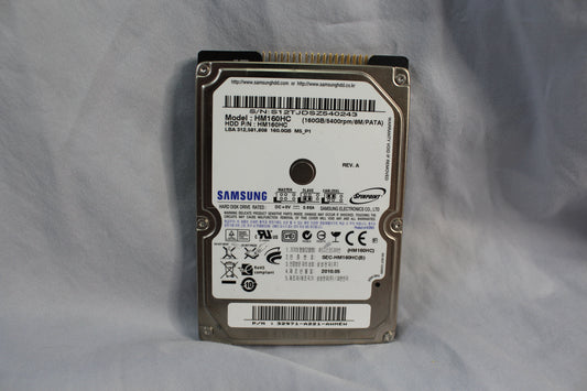Samsung HM160HC 160GB 2.5" Spinpoint Hard Drive Disk (untested)